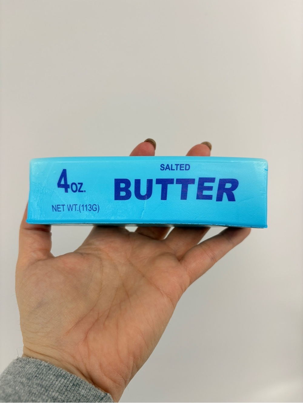 Blue Butter Stick Squishy Toy